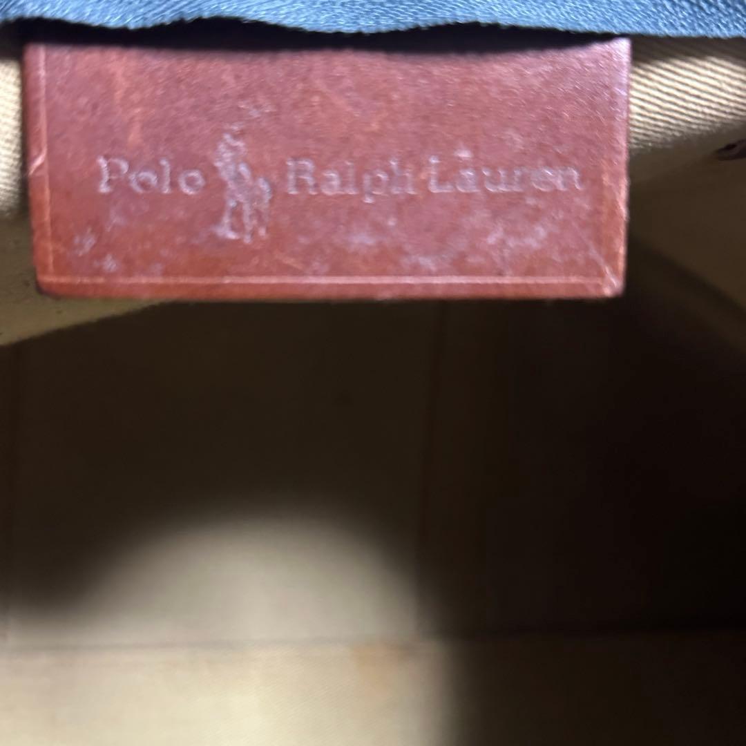 さ*様 ラルフローレン レザーPVC 2way ブラックウォッチ 大容量ボストン