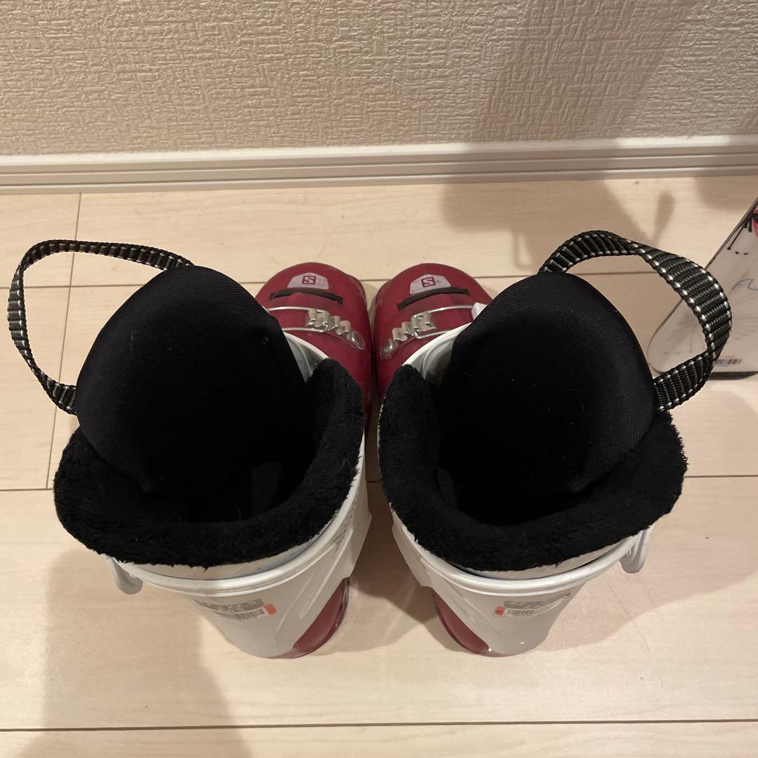 スキー120cm　靴22cm ストック　ロシニョール　サロモン　ジュニア　子ども