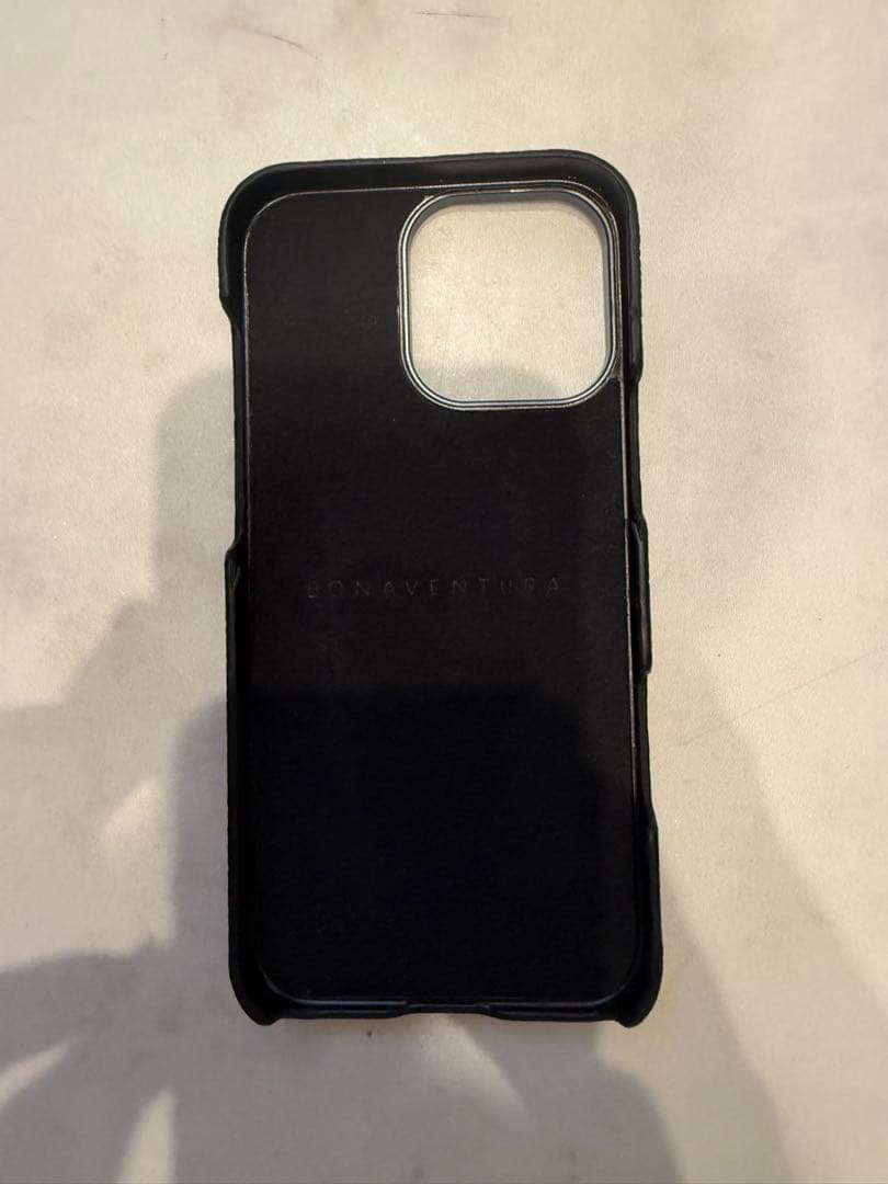 ボナベンチュラ　iPhone 16 Pro Max レザーケース ブラック