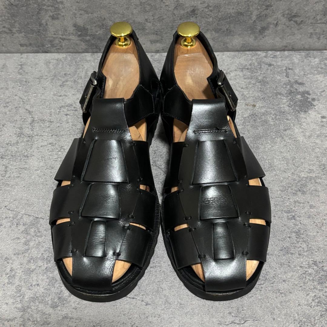 極美品　パラブーツ　グルカサンダル　パシフィック　ブラック　レザー　1711