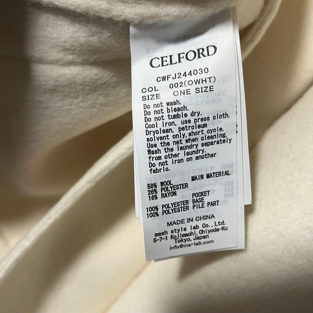 も*ん様 【新品タグ付き】CELFORD セルフォード　ファーポケット　ケープ