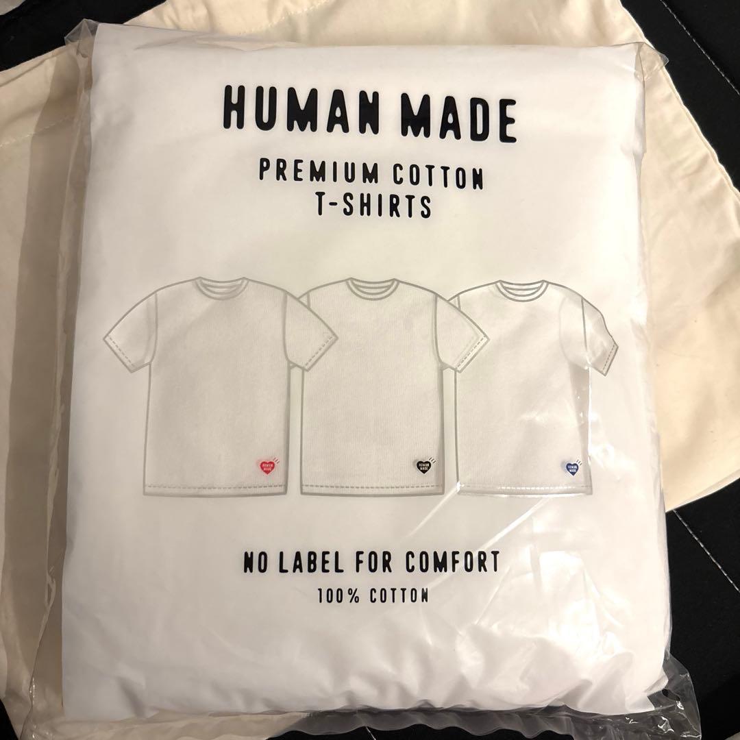 HUMAN MADE 3-PACK T-SHIRT SET ホワイト　Lサイズ