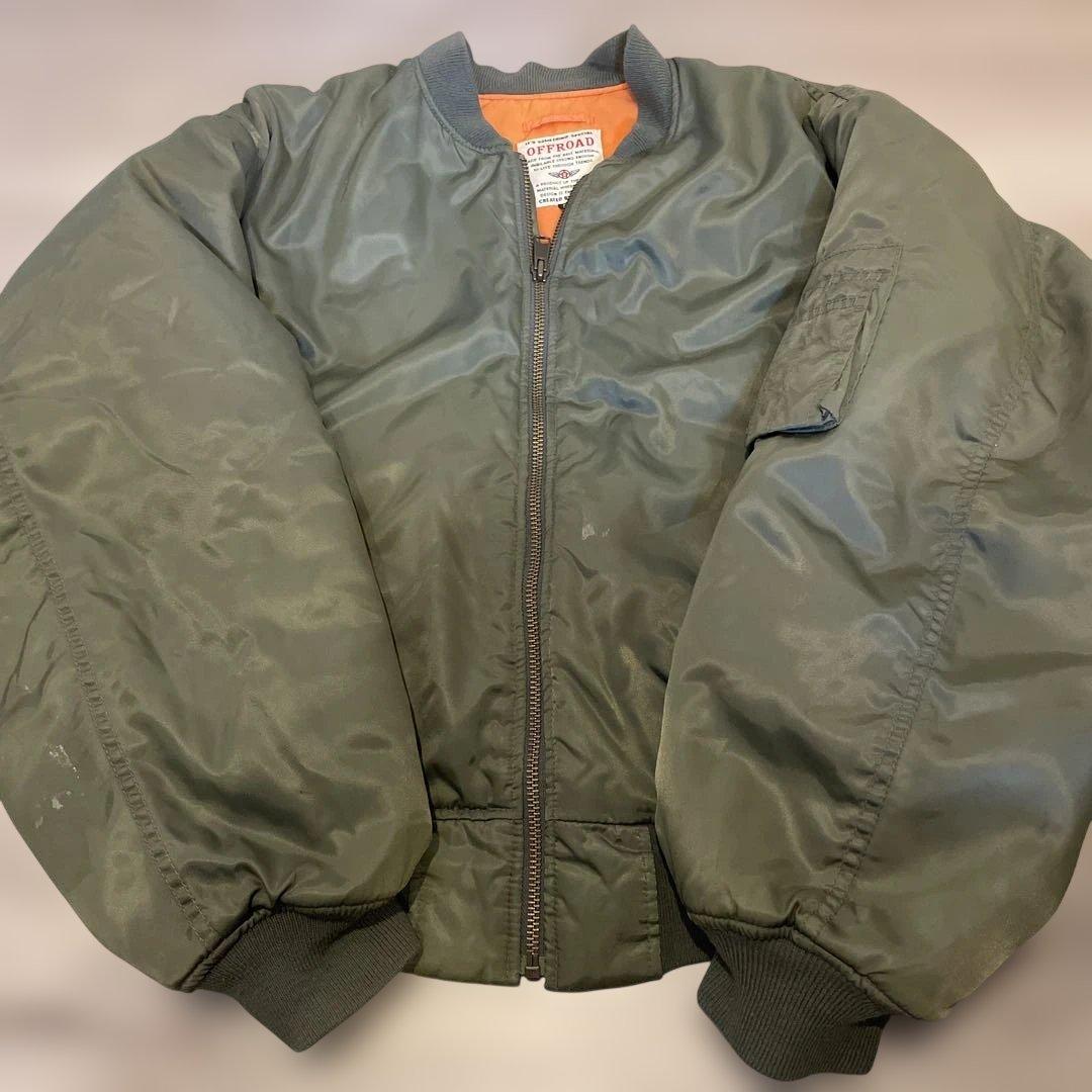 90S OFFROAD MA-1 フライトジャケット 短丈 サイズM