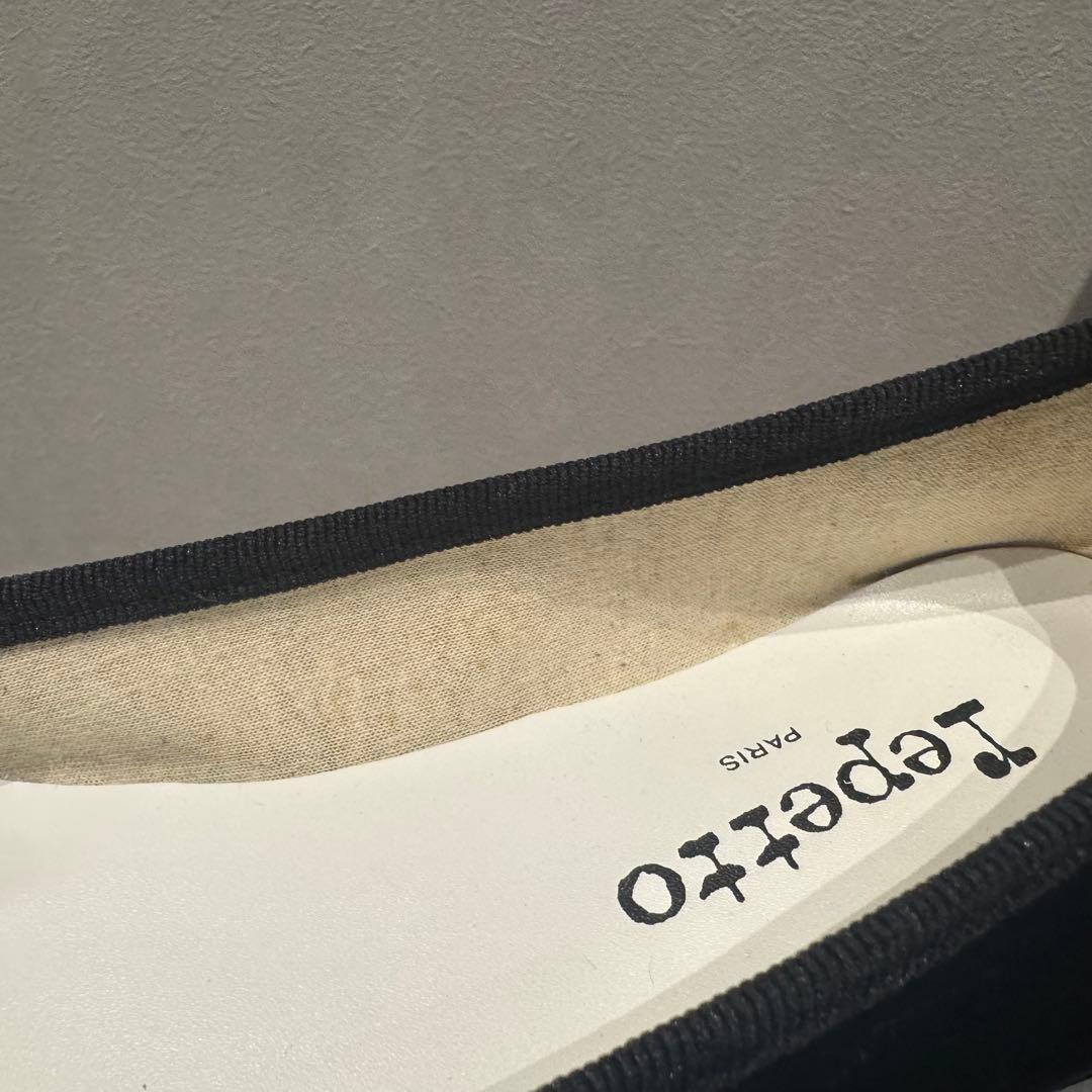 美品Repetto ブラック バレエシューズ23.5〜24㎝