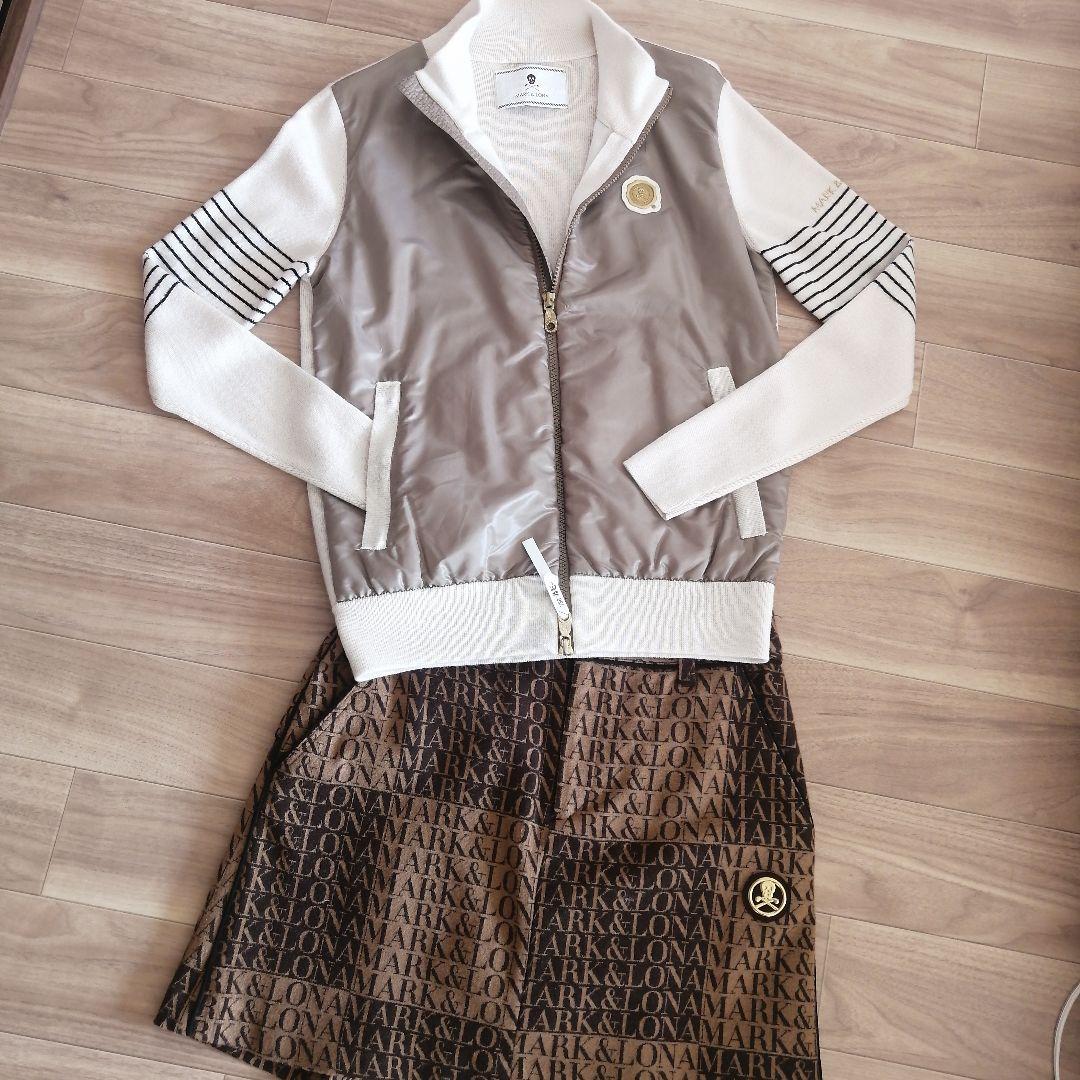 極美品✨️MARK & LONA ジャケット グレー/ホワイト