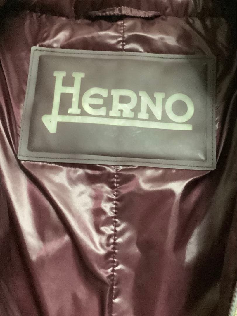HERNO ヘルノ　レディスダウンベスト　ロング丈　フード付き　サイズ42