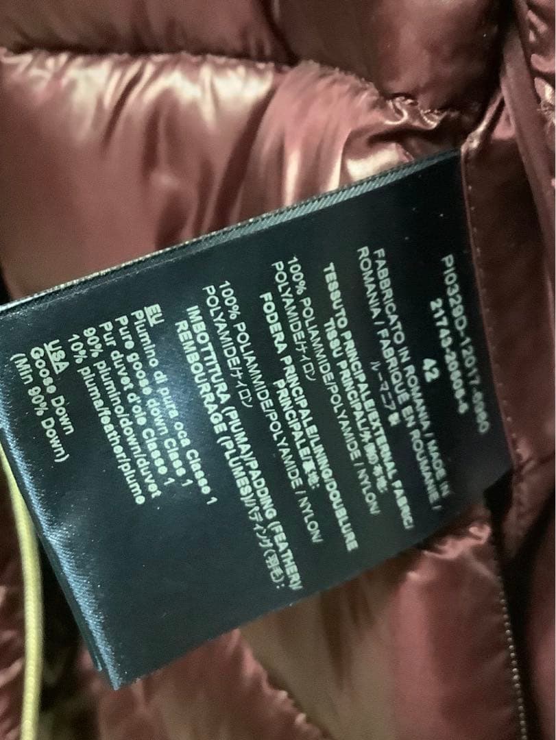 HERNO ヘルノ　レディスダウンベスト　ロング丈　フード付き　サイズ42