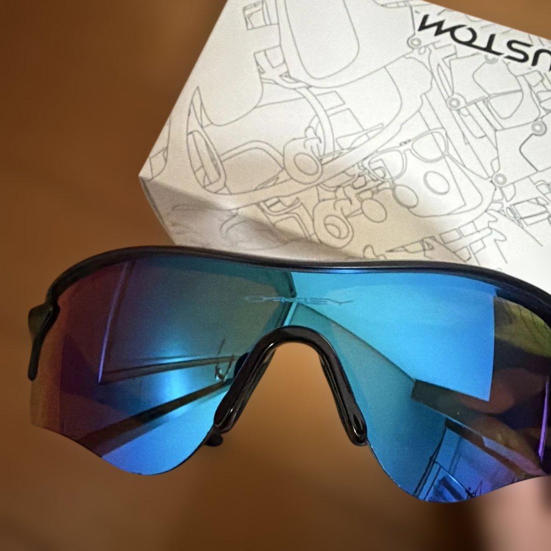 KT様価額✨付属品完備✨OAKLEY レーダーロックカスタム品レンズブルー系