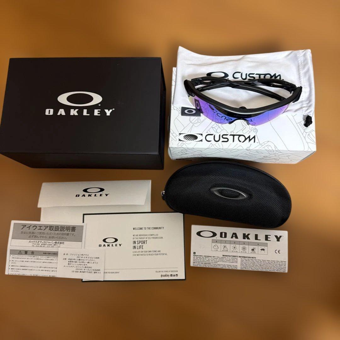 KT様価額✨付属品完備✨OAKLEY レーダーロックカスタム品レンズブルー系