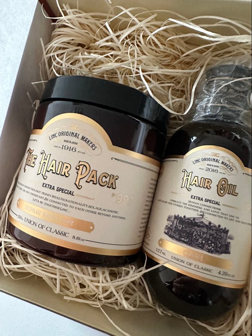 正規品 LINC リンクオリジナルメーカーズ ヘアオイル＆ヘアパックセット997