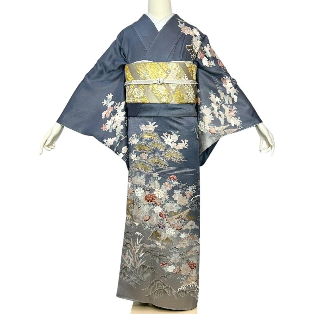 うめ　訪問着　付下げ　着物