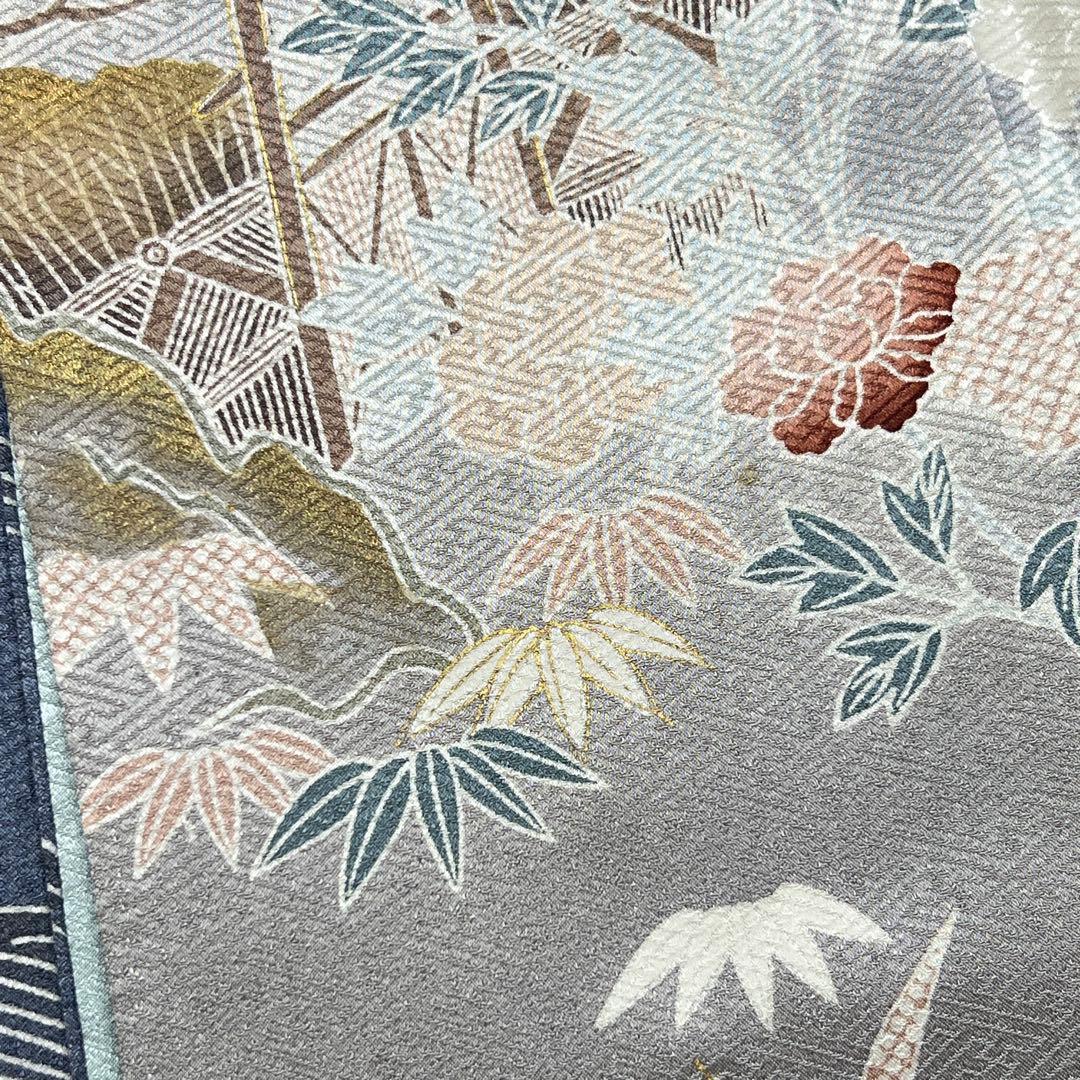 うめ　訪問着　付下げ　着物