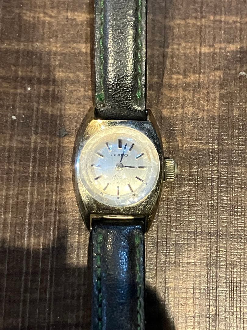 SEIKO セイコー ヴィンテージ 腕時計 14K WG刻印あり 不動 要整備