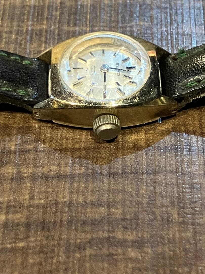 SEIKO セイコー ヴィンテージ 腕時計 14K WG刻印あり 不動 要整備