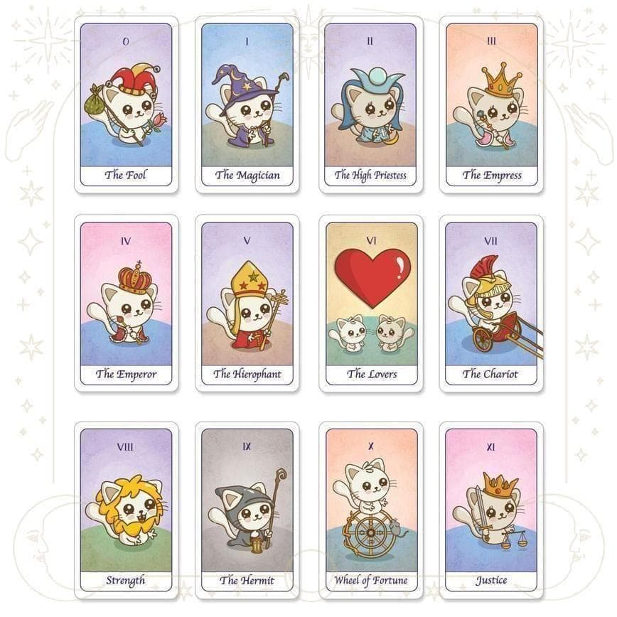【正規品タロットカード】海外インディーズデッキ✨キュート猫ちゃんキャットタロット