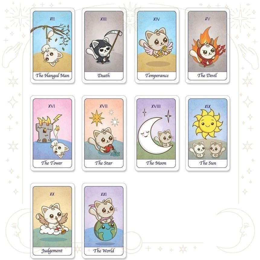 【正規品タロットカード】海外インディーズデッキ✨キュート猫ちゃんキャットタロット