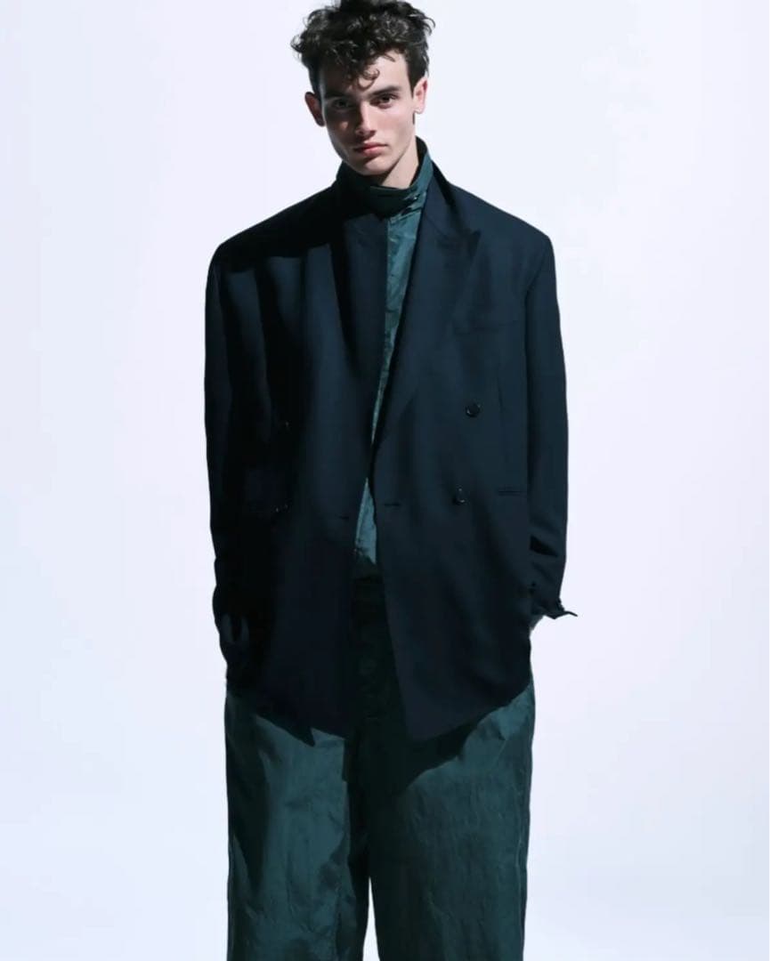 A.PRESSE ダークグレー ダブルブレストジャケット