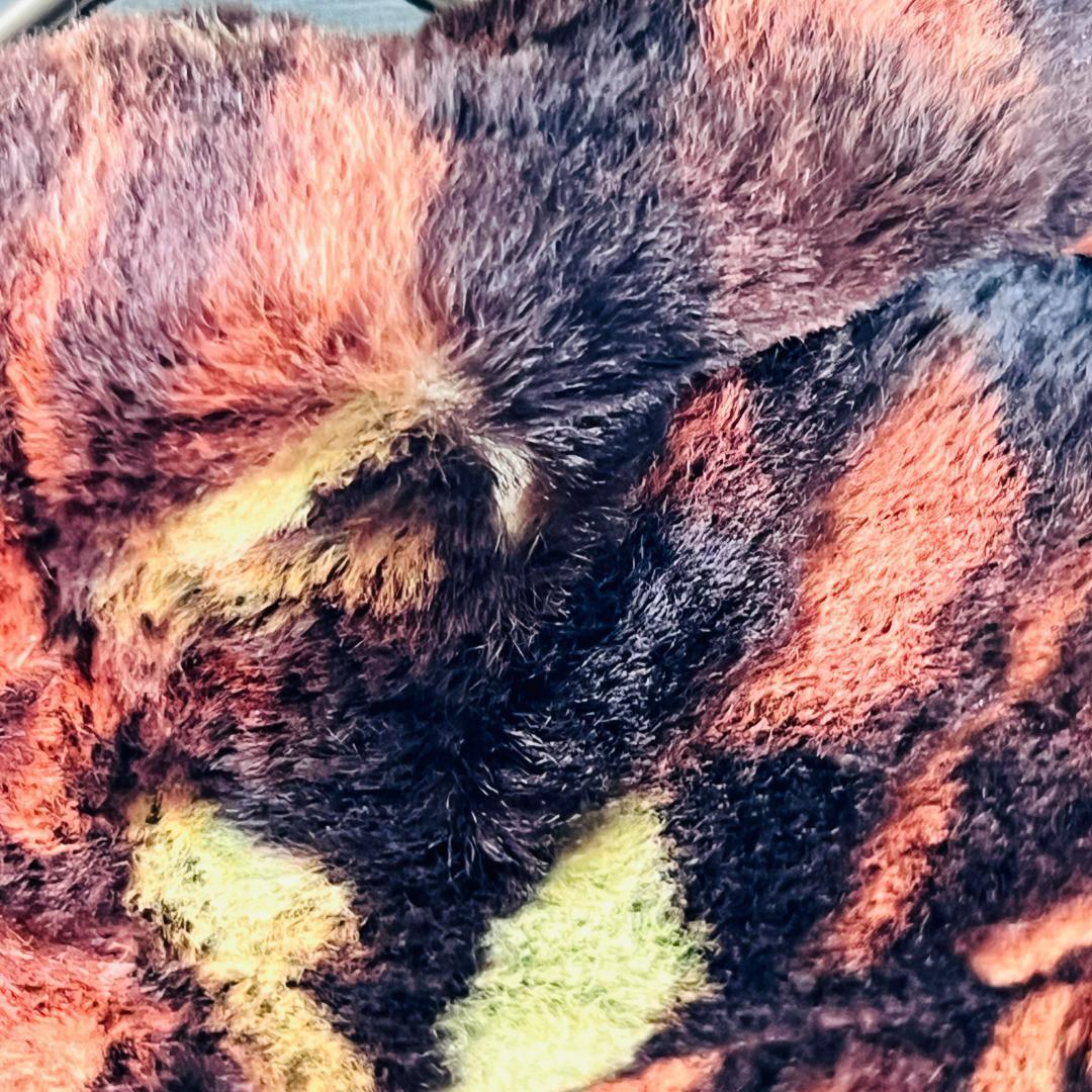 【SAGAMINK】ファーコート シェアードミンク 花柄　総柄 Ｆ 着丈93