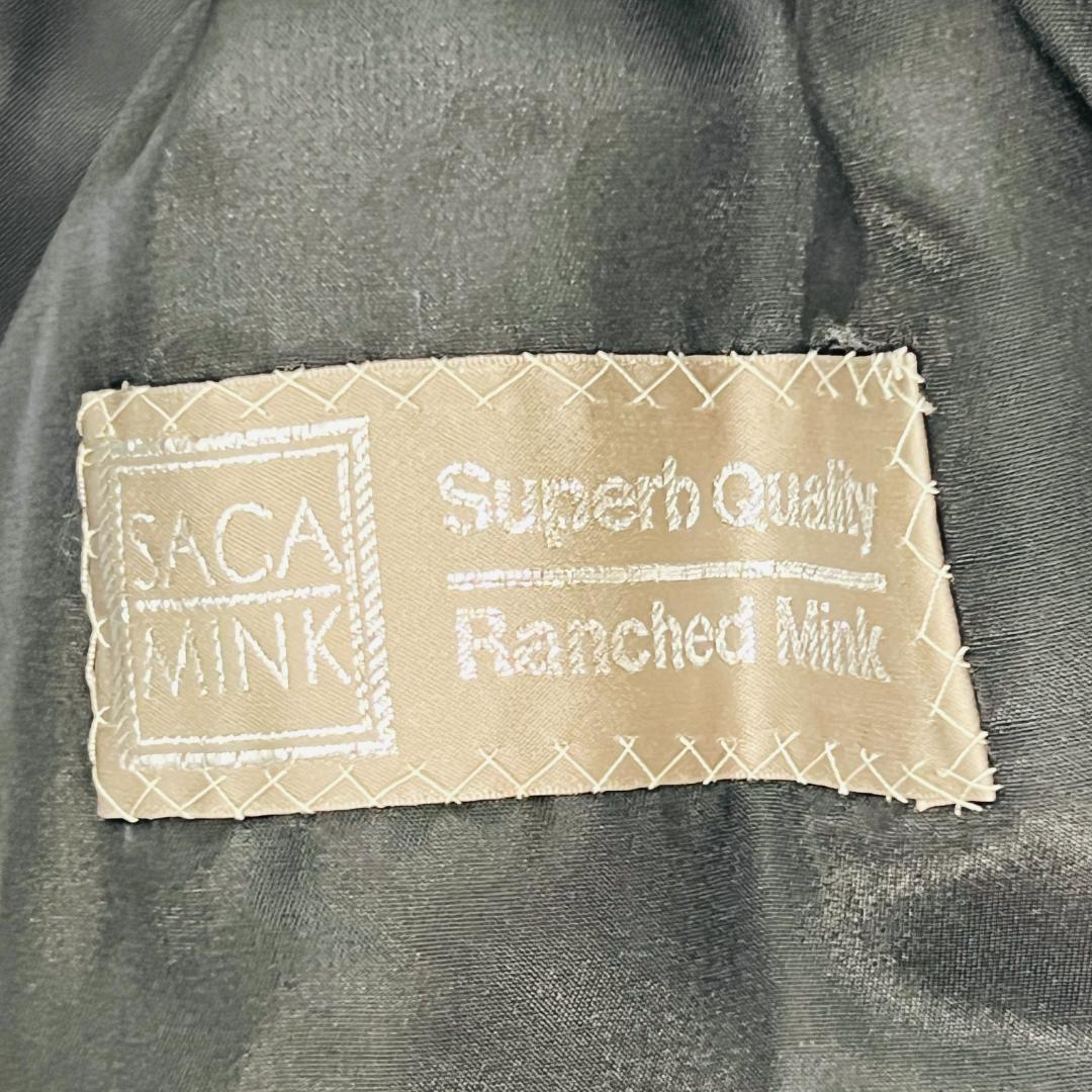 【SAGAMINK】ファーコート シェアードミンク 花柄　総柄 Ｆ 着丈93