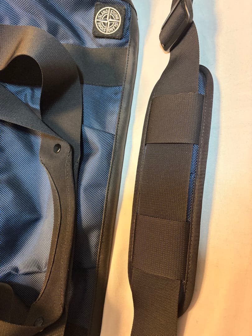 Stone  ボストンバッグ／ネイビー系 3泊程度の旅行に最適・美品