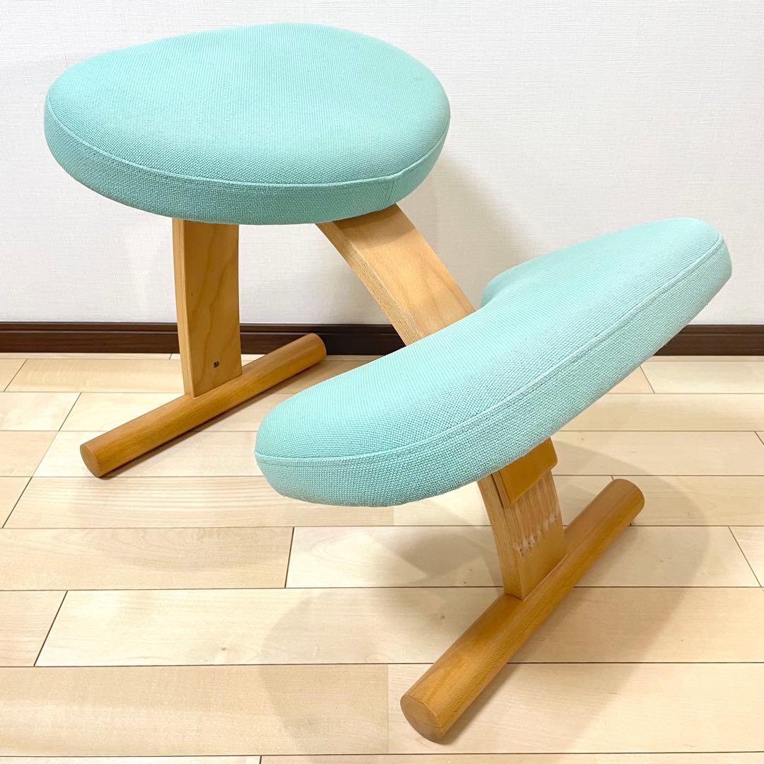 バランスラボ バランスチェア バランスイージー ライトグリーン 中古品