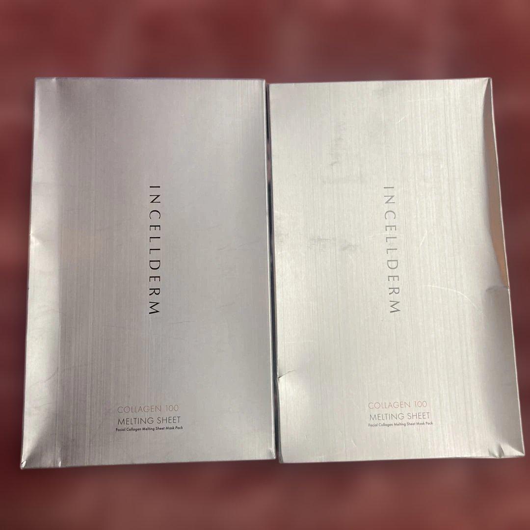 パック・フェイスマスク INCELLDERM COLLAGEN 100 MELTING SHEET
