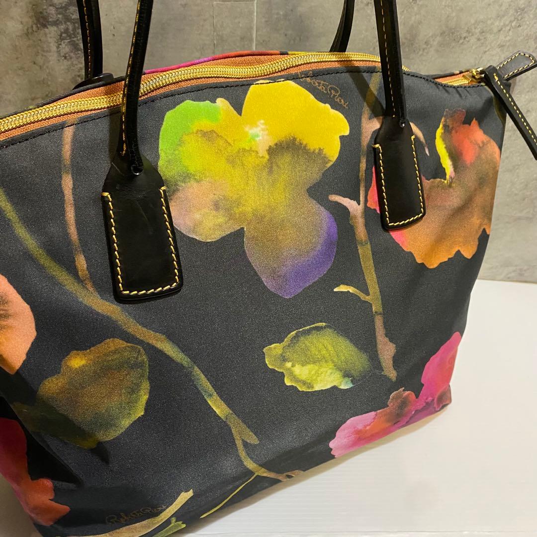 【極美品】ROBERTA PIERI FLOWER LARGE TOTE BAG