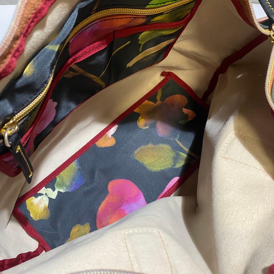 【極美品】ROBERTA PIERI FLOWER LARGE TOTE BAG