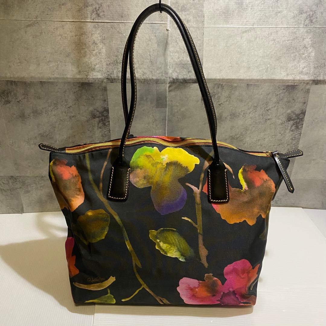 【極美品】ROBERTA PIERI FLOWER LARGE TOTE BAG