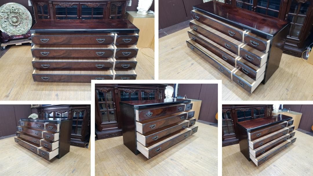 D11　2列4段８杯　時代箪笥