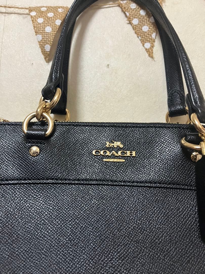 美品　COACH　ハンドバッグ　ショルダーバッグ　2way ブラック コーチ