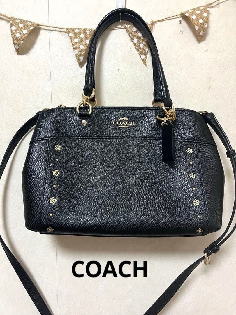美品　COACH　ハンドバッグ　ショルダーバッグ　2way ブラック コーチ