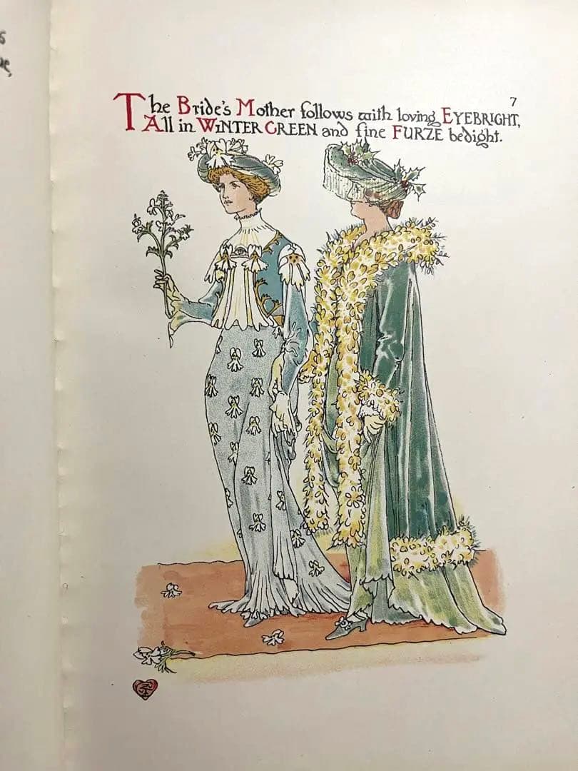 No.218レア 超希少 アンティーク 古書 洋書 絵本 ウォルター・クレイン