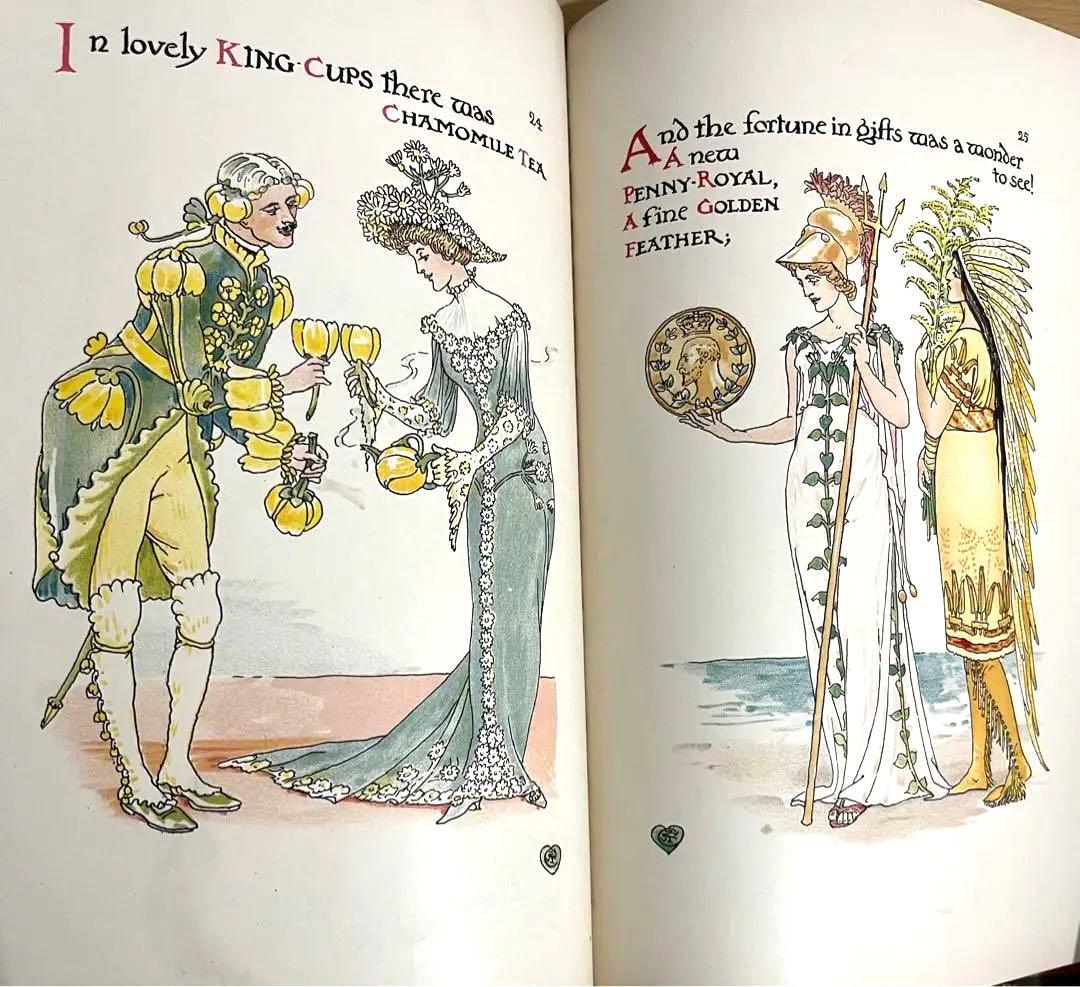 No.218レア 超希少 アンティーク 古書 洋書 絵本 ウォルター・クレイン