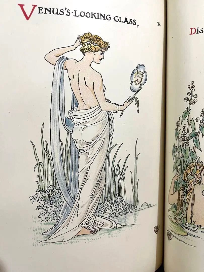 No.218レア 超希少 アンティーク 古書 洋書 絵本 ウォルター・クレイン