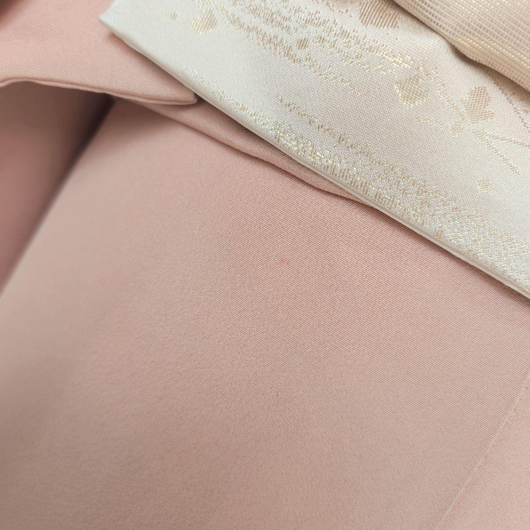 訪問着　フルセット　着物　正絹　童　ピンク　友禅　落款　祝い事　B1