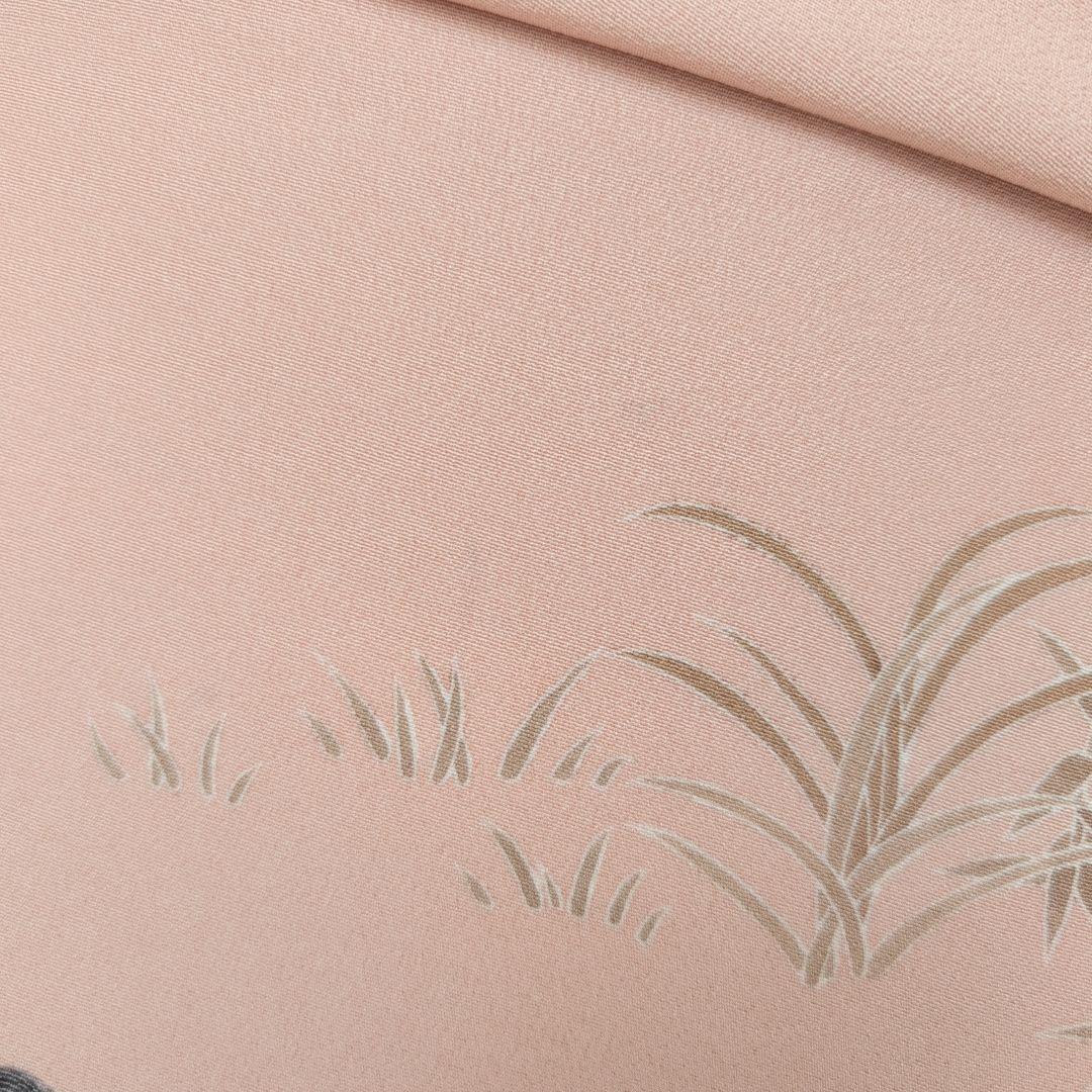 訪問着　フルセット　着物　正絹　童　ピンク　友禅　落款　祝い事　B1