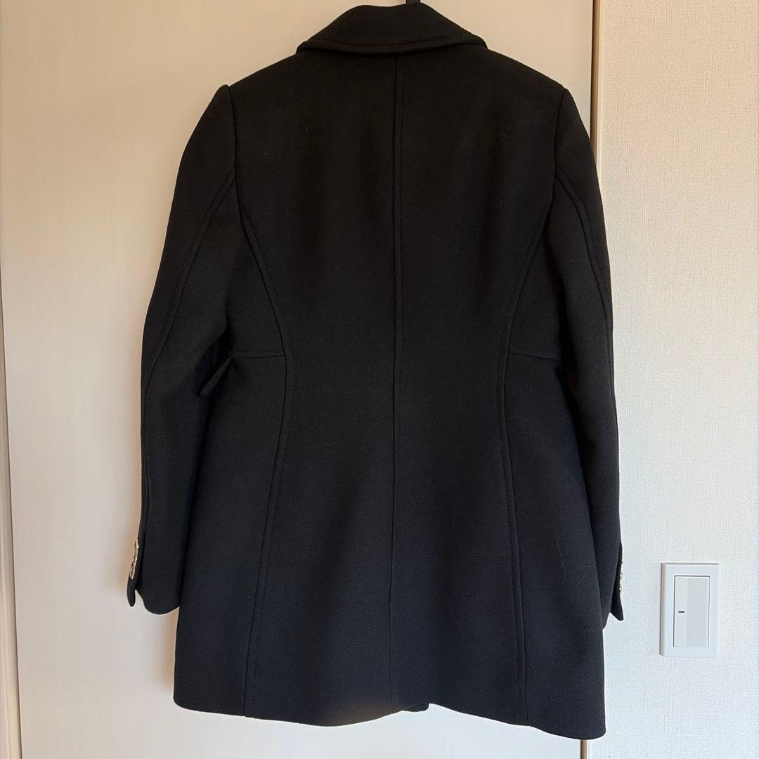 最終値下げZARA完売サイズM ウール混紡ショート丈ダブルブレストコート