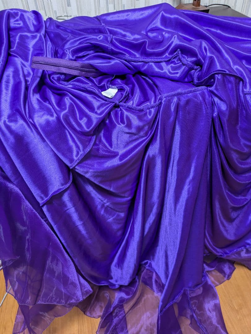 『社交ダンスドレス パープル』