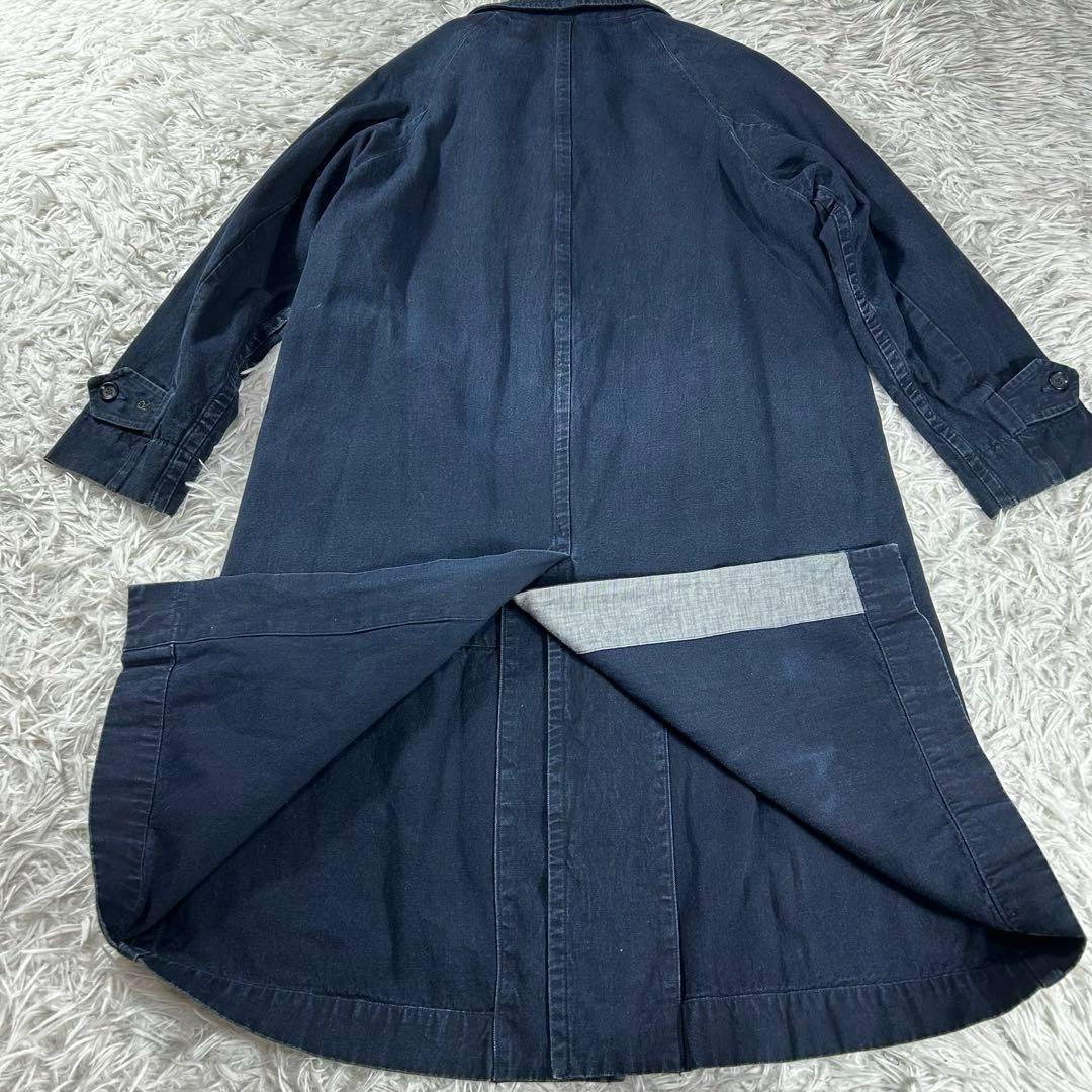 45R 908デニムステンカラーコート　L インディゴ