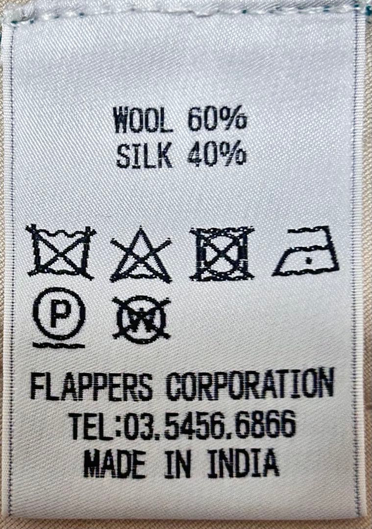 新品未使用manipuriペイズリー柄　ウールシルクストール