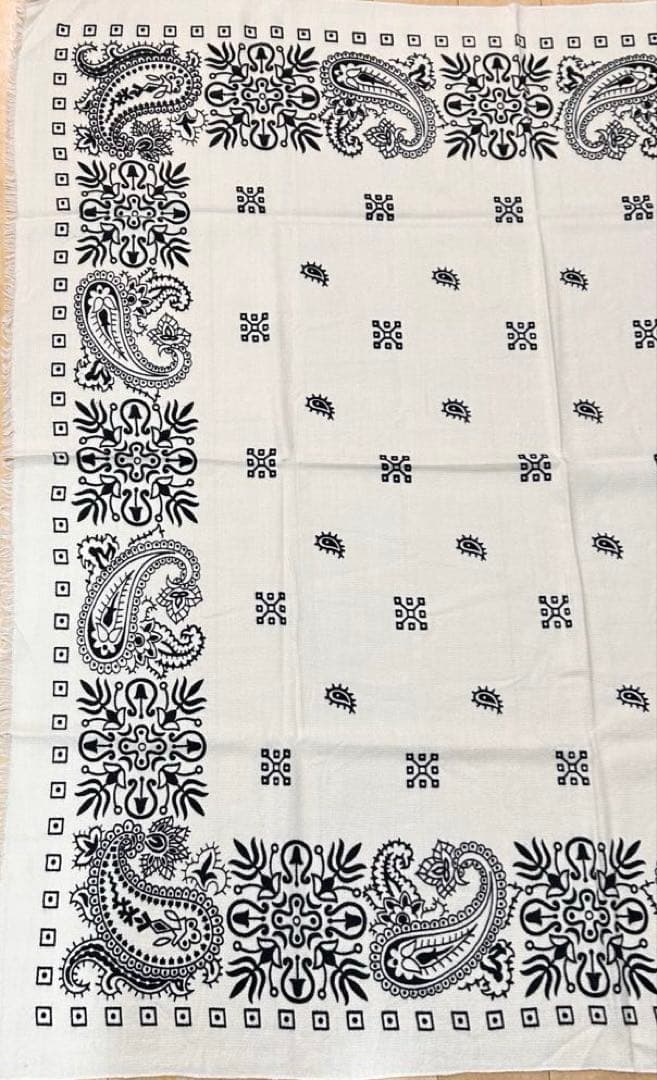 新品未使用manipuriペイズリー柄　ウールシルクストール