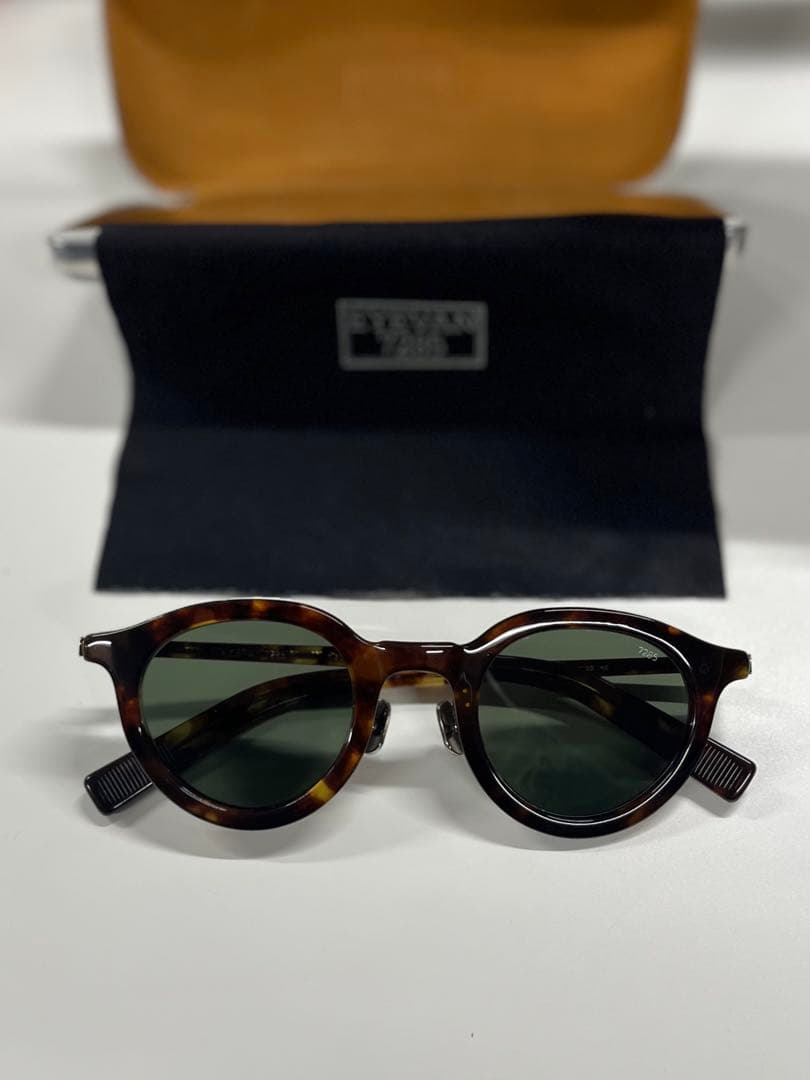 美品 EYEVAN7285 アイヴァン 740 301 サングラス べっ甲柄
