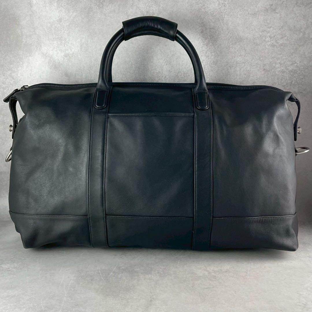 【美品】オールドコーチ ボストンバッグ レザー ブラック 大容量 旅行