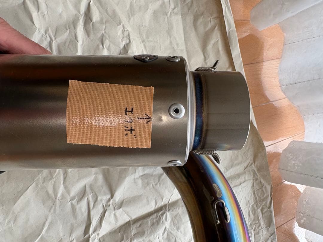 Kawasaki Z1000 チタンエキゾーストパイプ