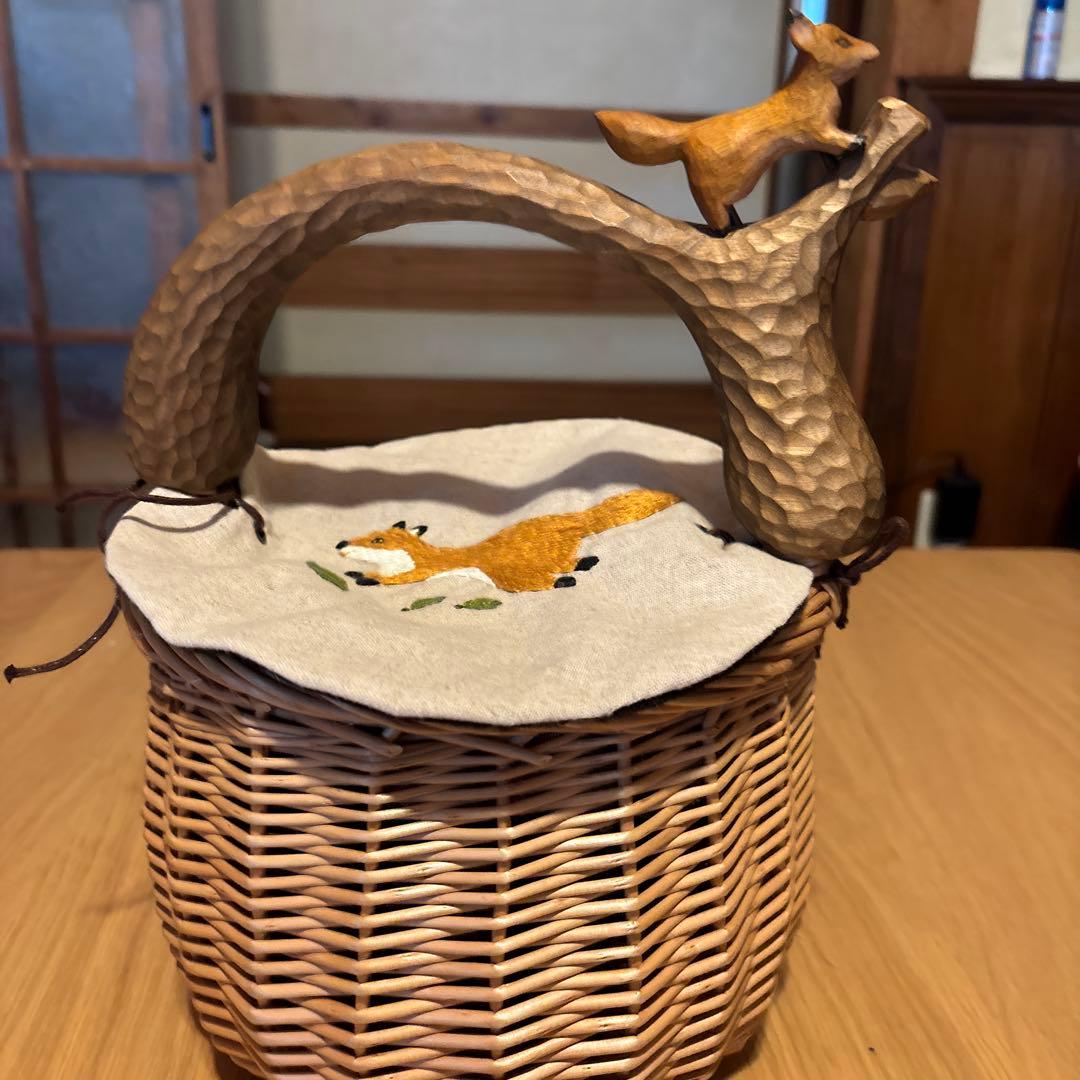 KIYATA きつねカゴバック未使用品