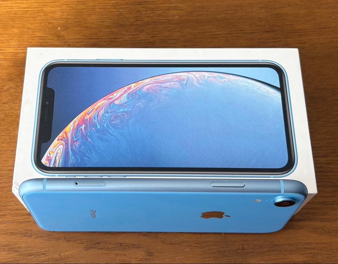 美品 Apple iPhone XR 青256g