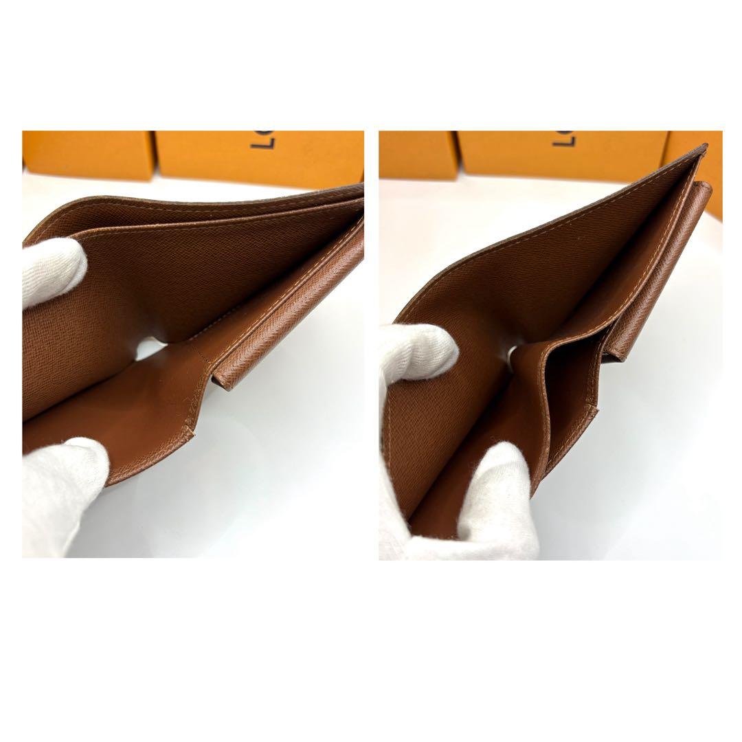 【美品 カード4枚】ルイヴィトン ポルトフォイユマルコ モノグラム 折り財布