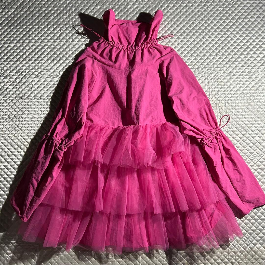 CEREAL MINI POP TIERED DRESS PINK チュール