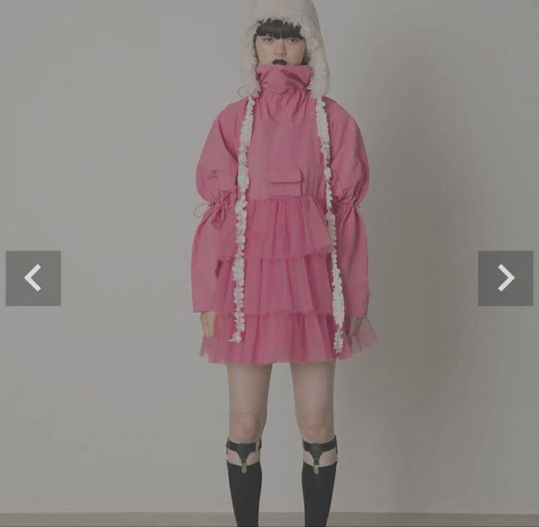 CEREAL MINI POP TIERED DRESS PINK チュール